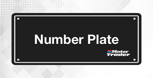 Motor trader number plate