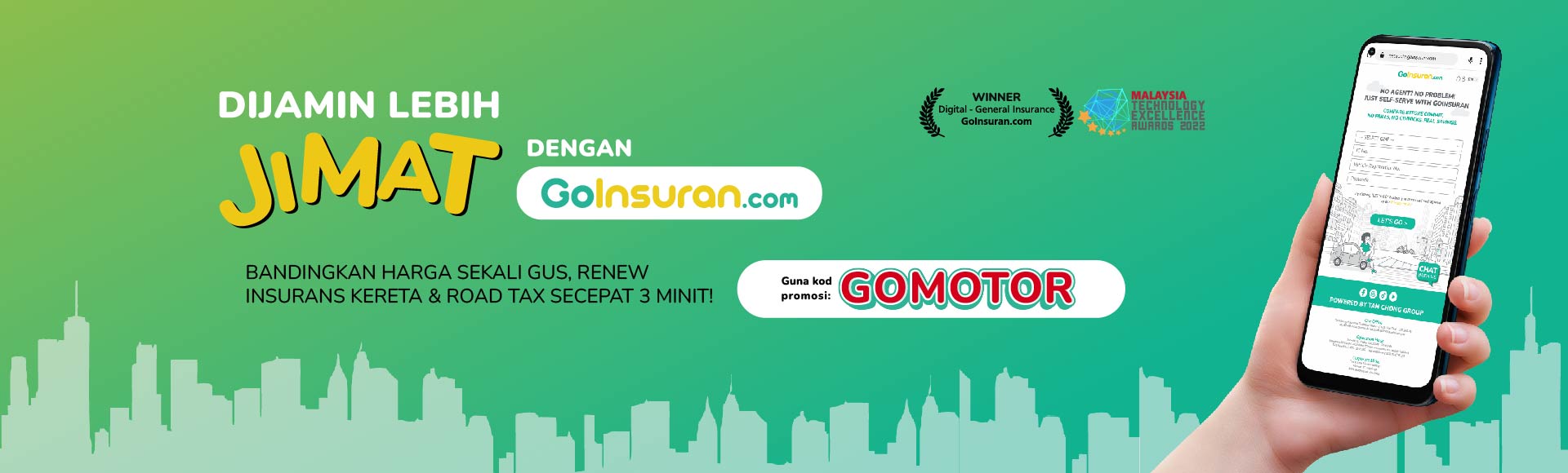 Homepage banner