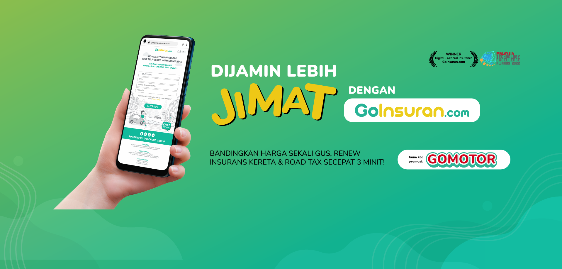 Homepage banner